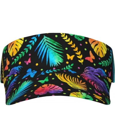 Hawaii Tropical Flower Sun Visor Hats Cap Visors for Women and Men for Sport Beach Tennis Golf Running Hawaii-2s $11.94 Visors