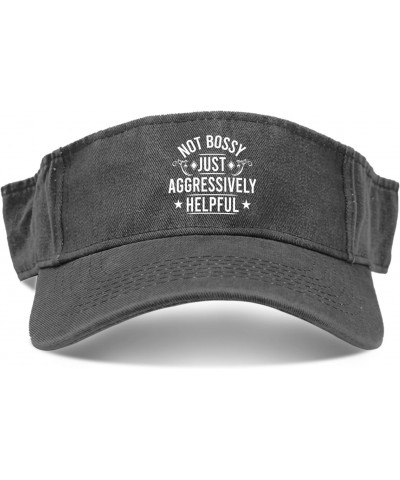 Not Bossy Just Aggressively Helpfu Caps Sun Visor Hats for Teens Running Caps Trendy Sun Protection $11.74 Visors