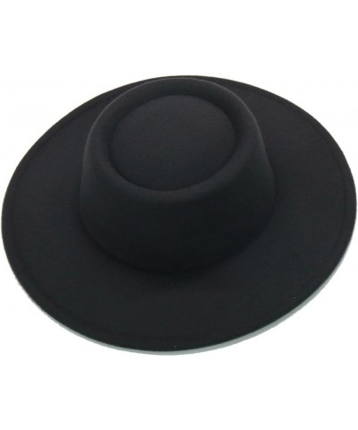 Fedora Hats Men Women Wide Brim Wool Felt Jazz Hats Formal Panama Cap Black $14.70 Fedoras