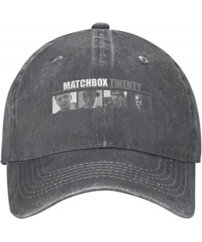 Denim Washed Baseball Cap Vintage Hats Adjustable Trucker Hat for Men Women Black Deep Heather $11.99 Baseball Caps