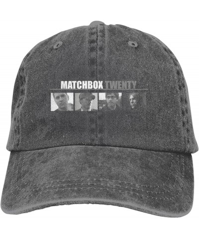 Denim Washed Baseball Cap Vintage Hats Adjustable Trucker Hat for Men Women Black Deep Heather $11.99 Baseball Caps