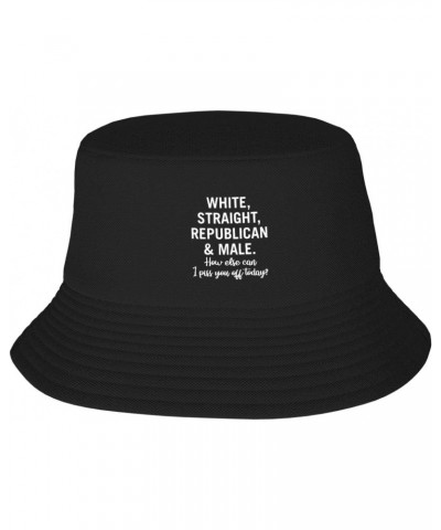 White Straight Republican Male Stay Cool and Stylish with Our Trendy Bucket Hats - Perfect for Summer Fun and Outdoor Adventu...