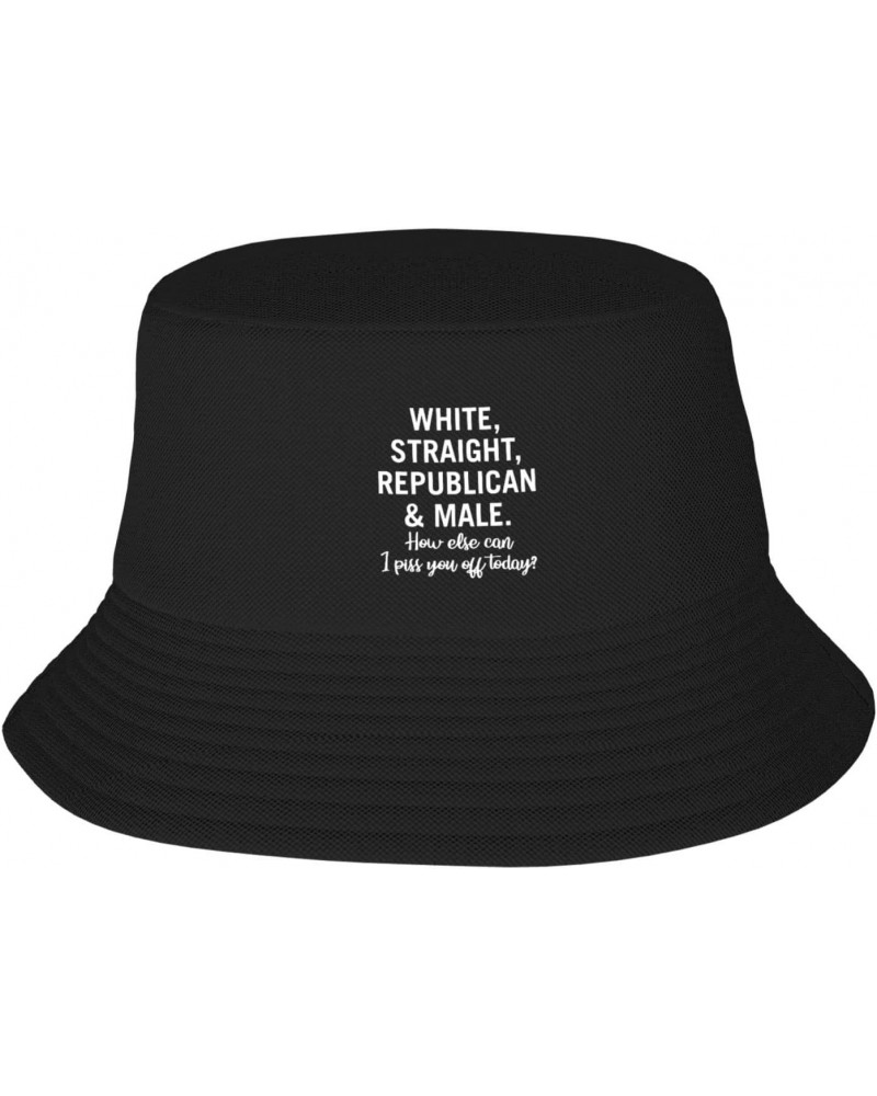 White Straight Republican Male Stay Cool and Stylish with Our Trendy Bucket Hats - Perfect for Summer Fun and Outdoor Adventu...