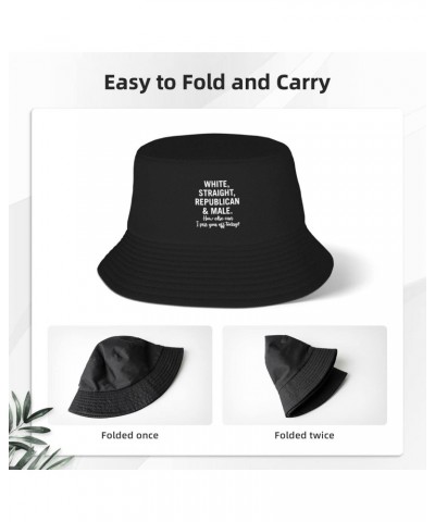 White Straight Republican Male Stay Cool and Stylish with Our Trendy Bucket Hats - Perfect for Summer Fun and Outdoor Adventu...