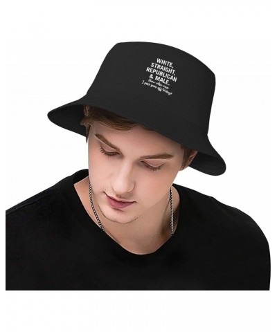 White Straight Republican Male Stay Cool and Stylish with Our Trendy Bucket Hats - Perfect for Summer Fun and Outdoor Adventu...