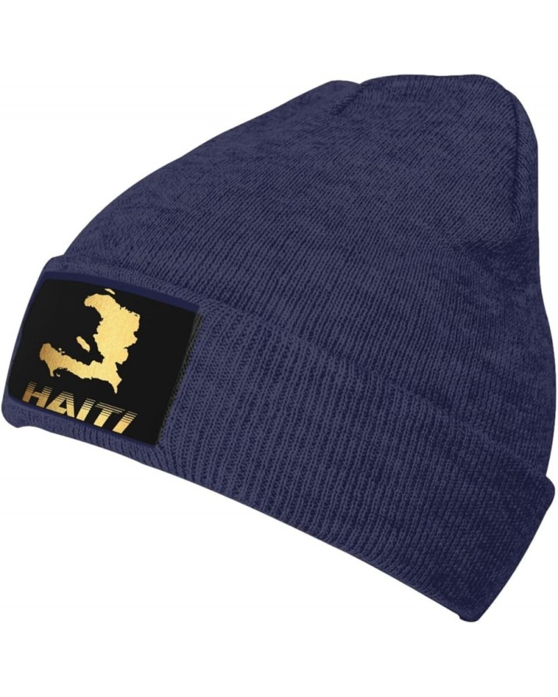 Beanie Hat Stretchy Hat Soft Warmth Knit Hat Cap for Men & Women Unisex Navy Blue $12.10 Skullies & Beanies