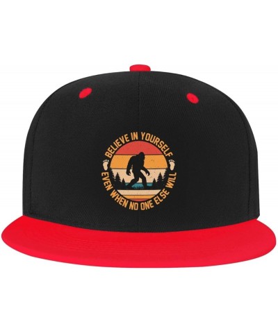 Believe in Yourself Even When No One Else Will Baseball Cap for Men Women Snapback Hat Adjustable Flat Bill Hats Red $11.12 B...