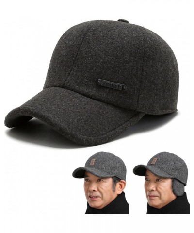 Men's Winter Baseball Cap with Earmuffs, 2023 Adjustable Winter Baseball Hats for Men Cold Weather 1 $10.77 Baseball Caps