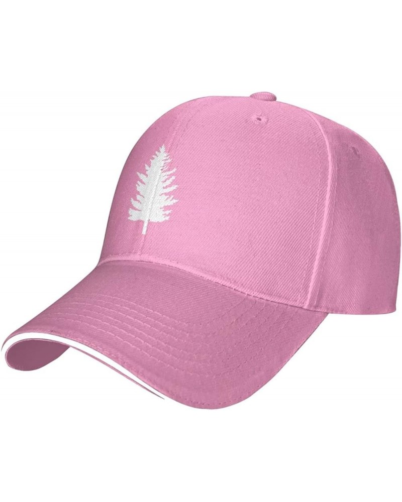 Pine Tree Hat Adjustable Sandwich Peaked Cap Outdoor Sports Baseball Cap Trucker Cap Pink $14.95 Baseball Caps