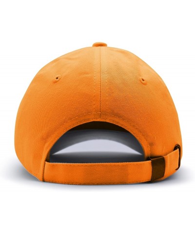 Cross Baseball Cap Embroidered Cotton Dad Hat - Christian, Jesus Orange $11.75 Baseball Caps