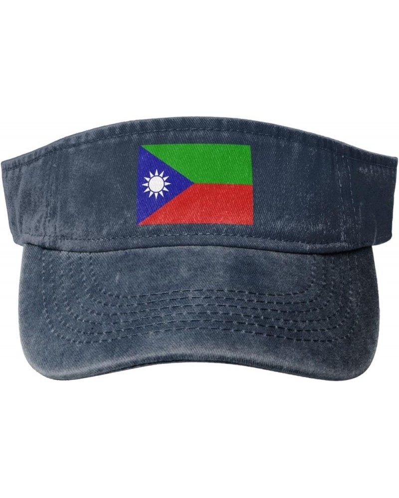 Flag of The Baloch People Sun Hat Sun Visor Hats for Women Men Baseball Cap Golf Hats Navy Blue $11.84 Visors