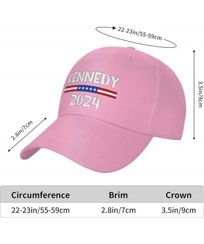 Kennedy 2024 RFK JR. for President 2024 Men's Baseball Hat Vintage Trucker Cap Adjustable Pink $10.04 Baseball Caps