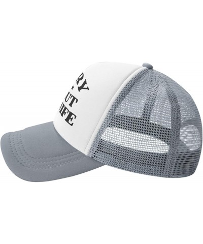 Sorry About My Wife Hat Happy Valentine's Day Love Mother's Day Mesh Hat Men Women Baseball Cap Trucker Hat Gray $9.01 Baseba...