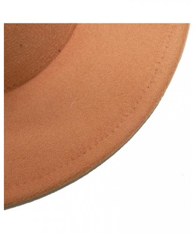 Fedora Hats Men Women Wide Brim Wool Felt Jazz Hats Formal Panama Cap Peach Pink $14.70 Fedoras