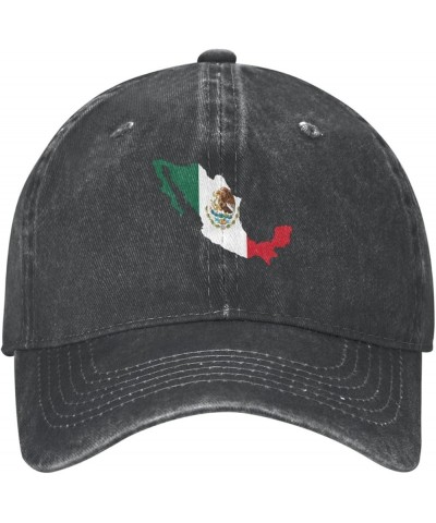 Mexican Flag Map Unisex Classic Vintage Baseball Cap Mens Womens Trucker Hats Black $12.76 Baseball Caps