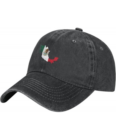 Mexican Flag Map Unisex Classic Vintage Baseball Cap Mens Womens Trucker Hats Black $12.76 Baseball Caps