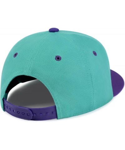 Joint Hip-Hop Snapback Hat Embroidered Baseball Cap Marijuana 61. Aqua/Purple $11.99 Baseball Caps