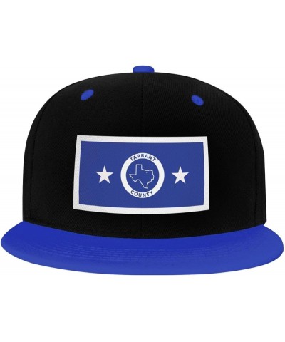 Flag of Tarrant County, Texas Snapback Hat for Men Women Baseball Cap Trucker Flat Bill Hats Dad Caps Blue $9.94 Baseball Caps