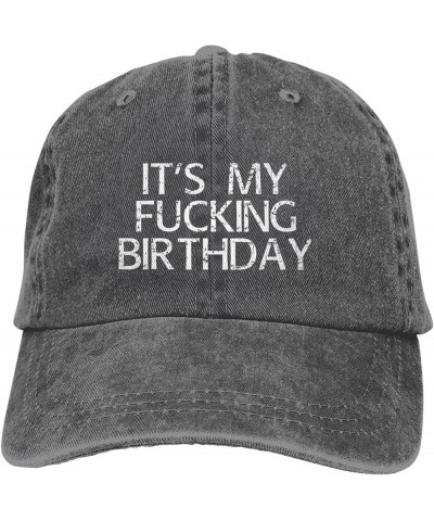 It's My Fucking Birthday Funny Baseball Cap Trucker Hats Sports Hat Men Women Deep Heather $11.92 Cowboy Hats