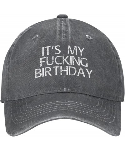 It's My Fucking Birthday Funny Baseball Cap Trucker Hats Sports Hat Men Women Deep Heather $11.92 Cowboy Hats