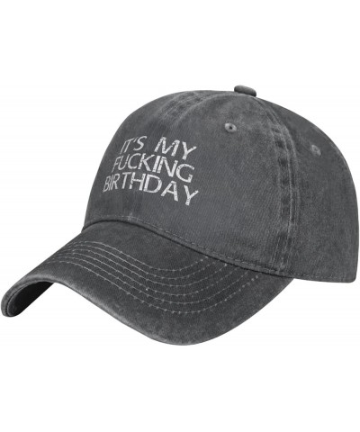 It's My Fucking Birthday Funny Baseball Cap Trucker Hats Sports Hat Men Women Deep Heather $11.92 Cowboy Hats