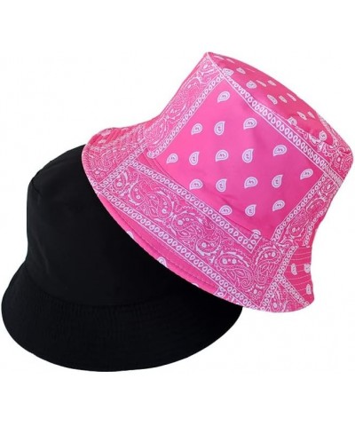 Summer Bandana Bucket Hats for Men Women Fashion Hip Hop Paisley Bandanas Sun Hat Outdoor Beach Caps Fisherman Hat 19 $13.74 ...