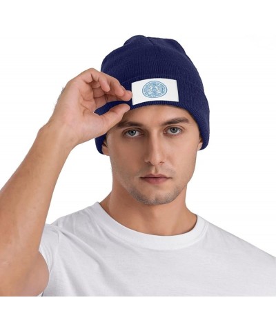 Flag of Norfolk County, Massachusetts Beanie Hat for Men Women Soft Cozy Skull Cap Winter Warm Knit Hats Navy Blue $12.97 Sku...