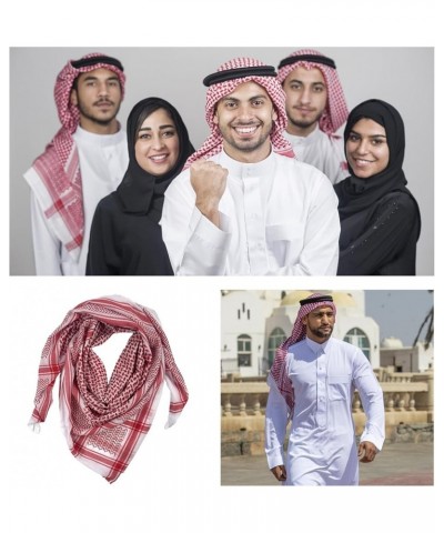 Desert Shemagh Scarf High Absorb Arab Headscarf Unisex Keffiyeh Headwrap Arabian Scarf Head White-a $9.68 Scarves