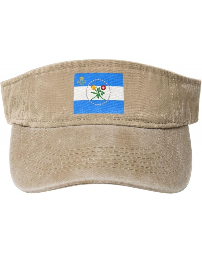 Flag of Queens, New York Sun Visor Hats for Women Men Sun Hat Cotton Golf Hat Vintage Baseball Cap Natural $13.30 Visors