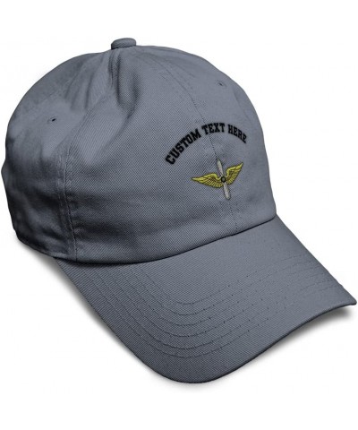 Soft Baseball Cap Army Aviation Embroidery Insignias Cotton Dad Hats for Men & Women Dark Grey Personalized Text Here $13.50 ...