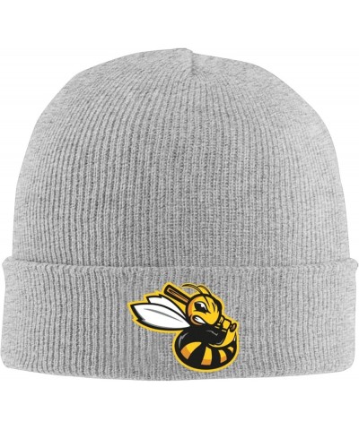 Salt Lake Bees Beanie Hat for Men and Women Winter Warm Hats Knit Slouchy Thick Skull Cap Gray $10.11 Skullies & Beanies