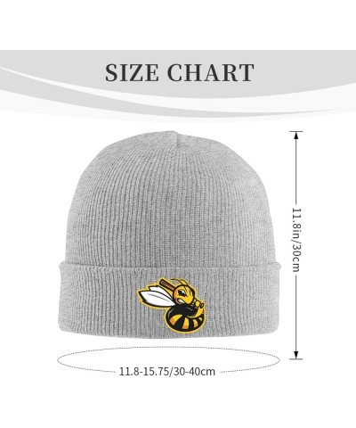 Salt Lake Bees Beanie Hat for Men and Women Winter Warm Hats Knit Slouchy Thick Skull Cap Gray $10.11 Skullies & Beanies