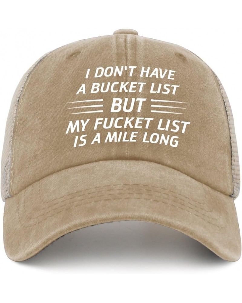 Hat Men Humor Denim Hats for Mens AllBlack Cap Cute Unique Gifts for Welders Pigment Khaki $12.96 Bucket Hats