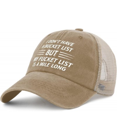 Hat Men Humor Denim Hats for Mens AllBlack Cap Cute Unique Gifts for Welders Pigment Khaki $12.96 Bucket Hats