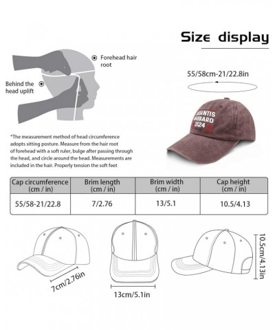 Vintage Hats for Men Republican Funny Hats for Men's Retro Hats Breathable desantiss Gabbard 2024 Baseball Hat Wine Red $8.99...