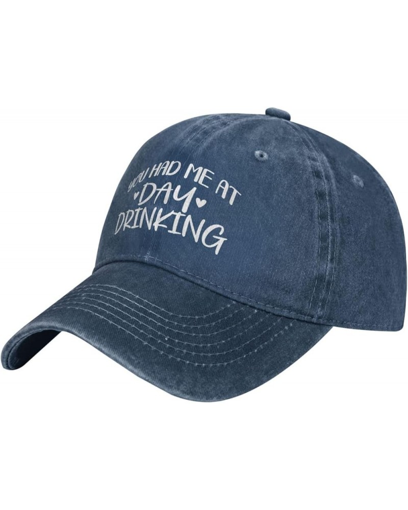 You Had Me at Day Drinking Baseball Cap Adjustable Classic Vintage Baseball Cap for Men Women Black Navy Blue $11.75 Cowboy Hats