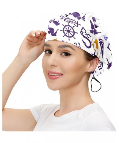 Adjustable Working Caps, Elastic Bandage Tie Back Hats, Cover Hair Bouffant Hats with Sweatband 66 Water (2) $10.19 Balaclavas