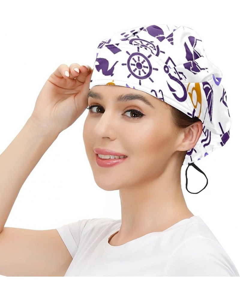 Adjustable Working Caps, Elastic Bandage Tie Back Hats, Cover Hair Bouffant Hats with Sweatband 66 Water (2) $10.19 Balaclavas