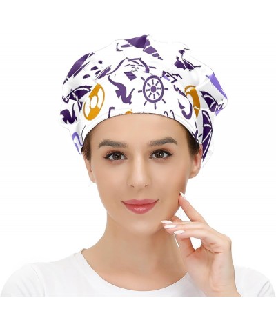 Adjustable Working Caps, Elastic Bandage Tie Back Hats, Cover Hair Bouffant Hats with Sweatband 66 Water (2) $10.19 Balaclavas