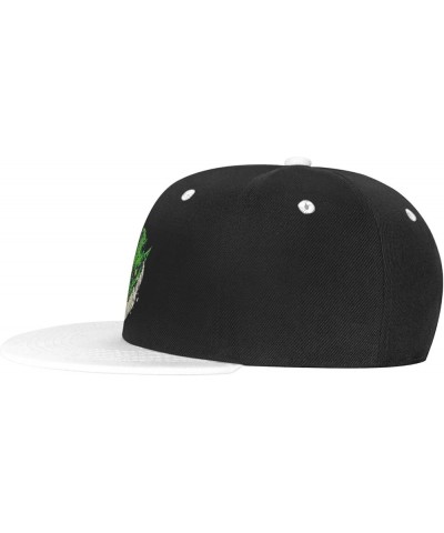 Green Monster Baseball Cap for Men Women Snapback Hat Adjustable Flat Bill Hats White $11.62 Baseball Caps