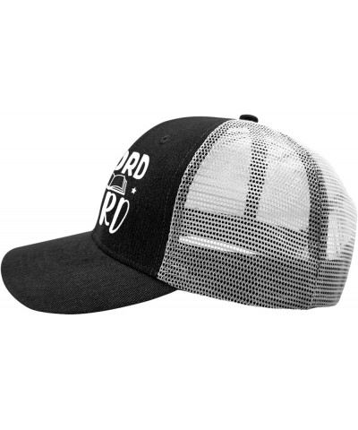 Word Nerd Hats Baseball hat for Women AllBlack Funny Hats Gifts for Men Cycling Caps Allblack $10.11 Baseball Caps