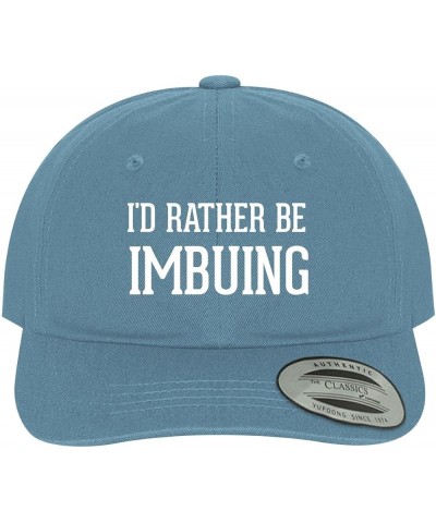 I'd Rather Be Imbuing - Soft Dad Hat Baseball Cap Light Blue $22.00 Baseball Caps