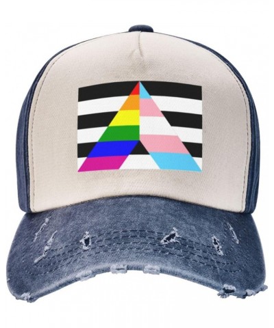 Straight Ally Transgender Rainbow Pride Flag Upgrade Your Style with Funny Adjustable Cotton Baseball Caps for Men and Women ...