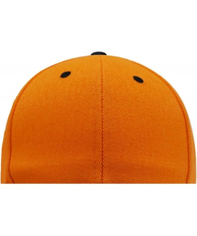 Mens and Womens Summer Fashion Casual Sunscreen Baseball Caps Cap Hats Snap Back Trucker Orange 2 $12.18 Sun Hats