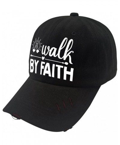 Walk by with a Pair of Scissors Cap Womens Cap AllBlack Baseball hat Gifts for Grandpa Baseball Hats Allblack $11.79 Sun Hats