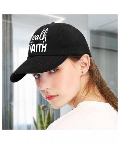 Walk by with a Pair of Scissors Cap Womens Cap AllBlack Baseball hat Gifts for Grandpa Baseball Hats Allblack $11.79 Sun Hats