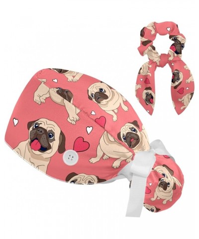 Animals Dogs Scrub Caps Adjustable Working Cap Surgical Caps Nurse Hat with Bow Hair Scrunchy Color 35 $11.39 Baseball Caps