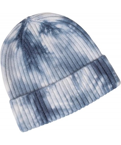 Men's and Women's Simple Tie Dyed Japanese Style Patchwork Wool Hat in Autumn and Winter Hat Men Cold Weather A $10.68 Skulli...