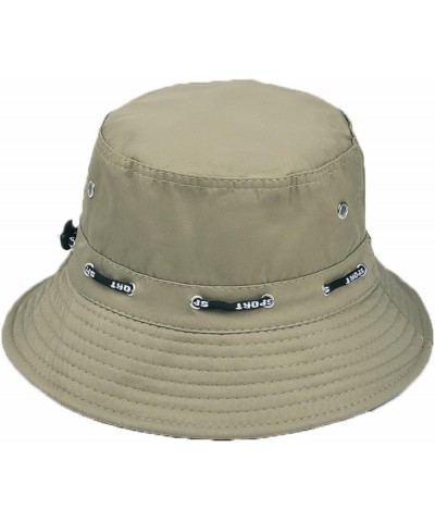 Bucket Hats for Men Spring Summer Drawstring Fisherman Hats Women Outdoor Travel Folding Sun Protection Basin Hat Black $10.9...