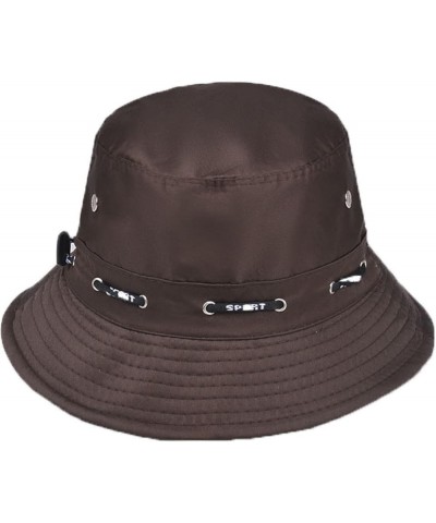 Bucket Hats for Men Spring Summer Drawstring Fisherman Hats Women Outdoor Travel Folding Sun Protection Basin Hat Black $10.9...